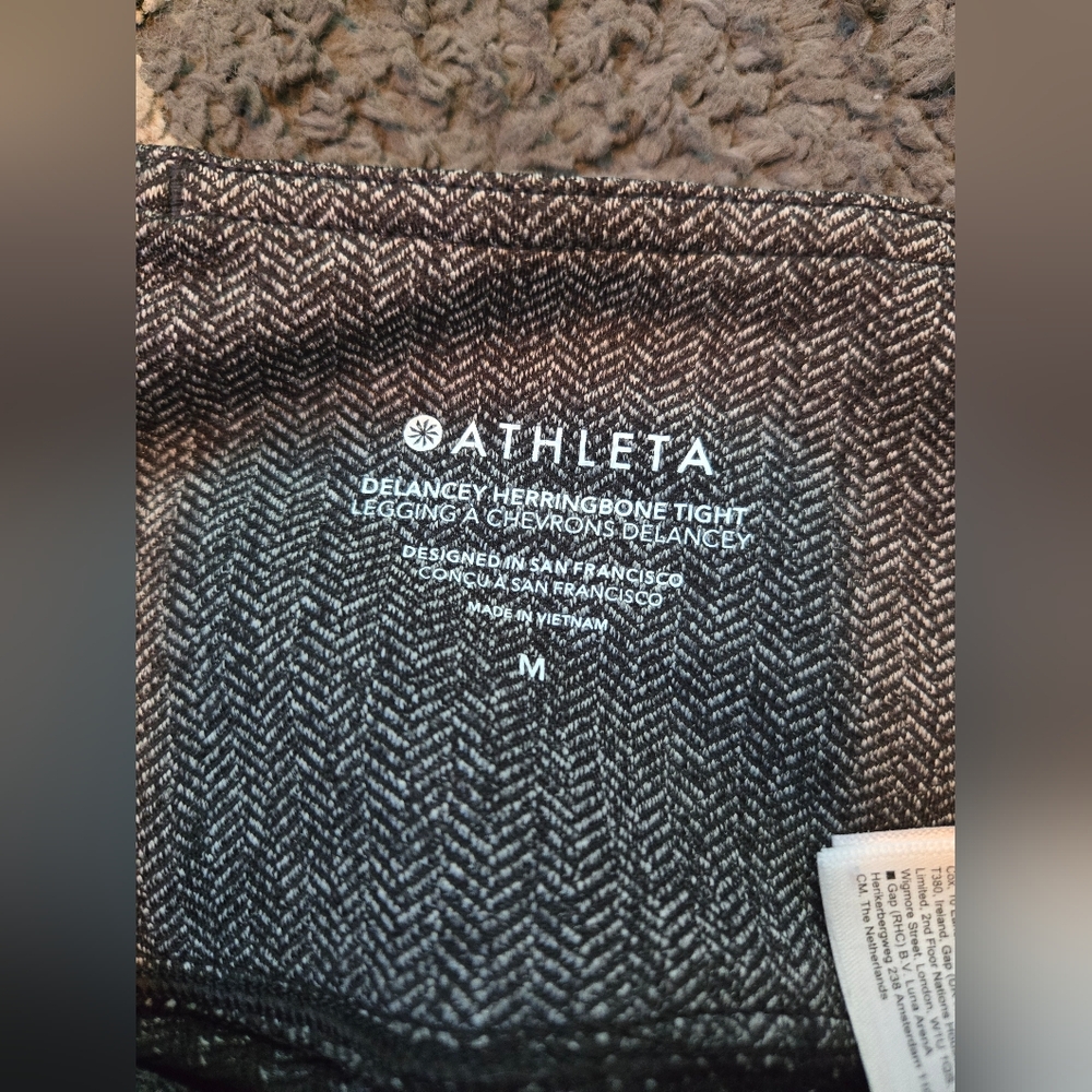 Athleta Delancey Herringbone tight Size Medium - Picture 10 of 10